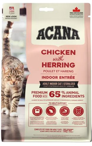 Acana Indoor Entree dry cat food Chicken and Herring