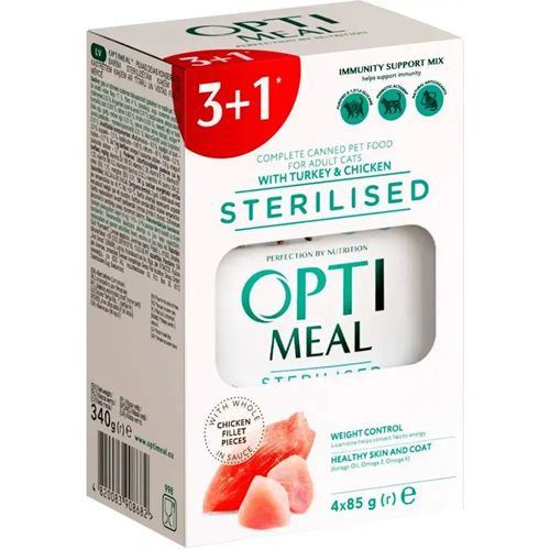 OptiMeal Sterilized Wet Food Turkey & Chicken