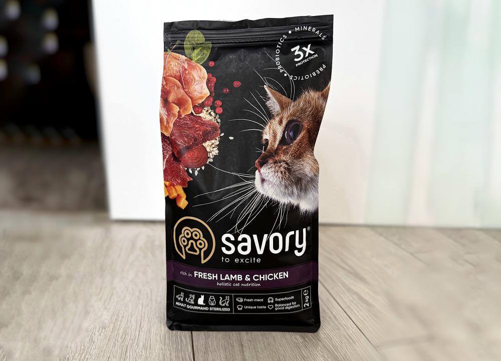 Savory Adult Cat Steril Fresh Lamb & Chicken Dry Food