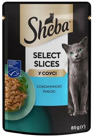 Sheba Select Slices with Ocean Fish in Sauce